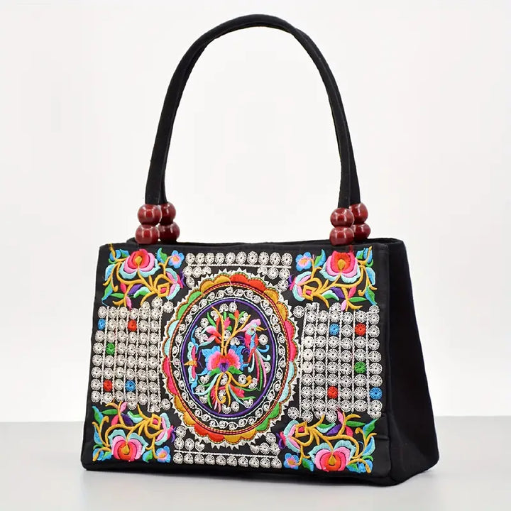 Delia™ Floral Embroidered Handbag