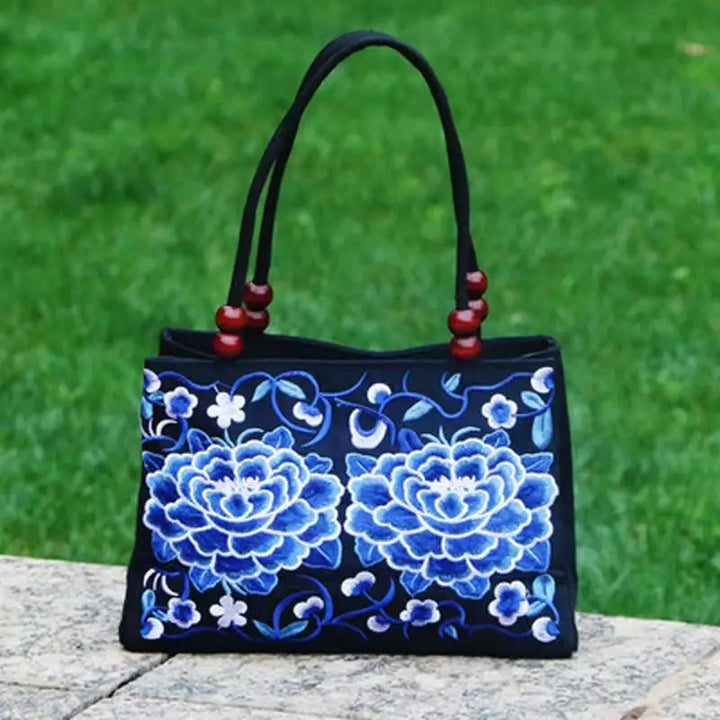 Delia™ Floral Embroidered Handbag