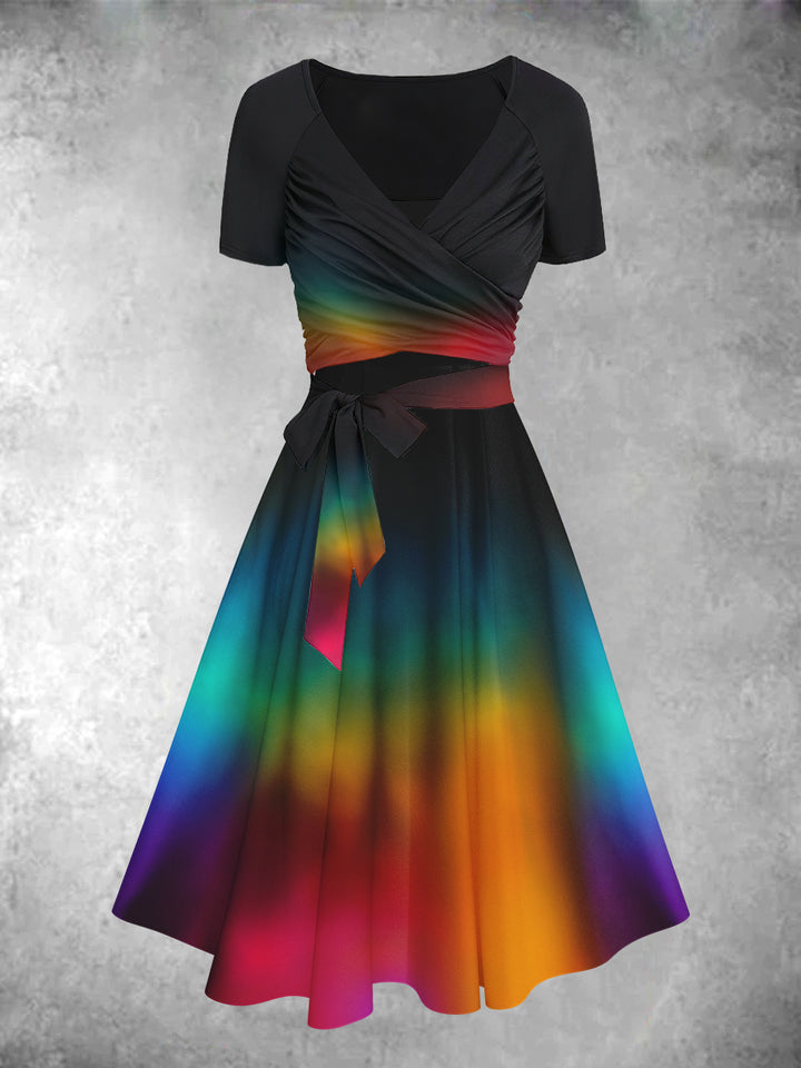 Evie | Rainbow Gradient Dress