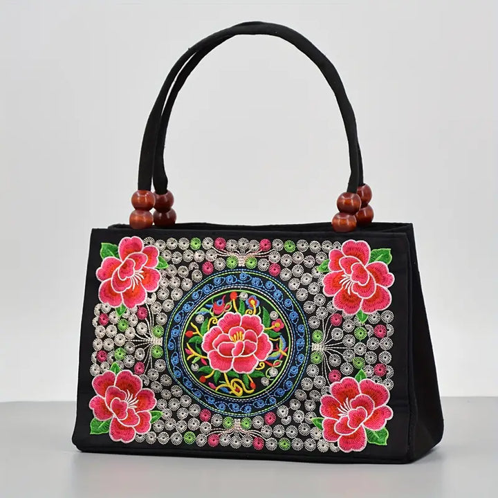 Delia™ Floral Embroidered Handbag