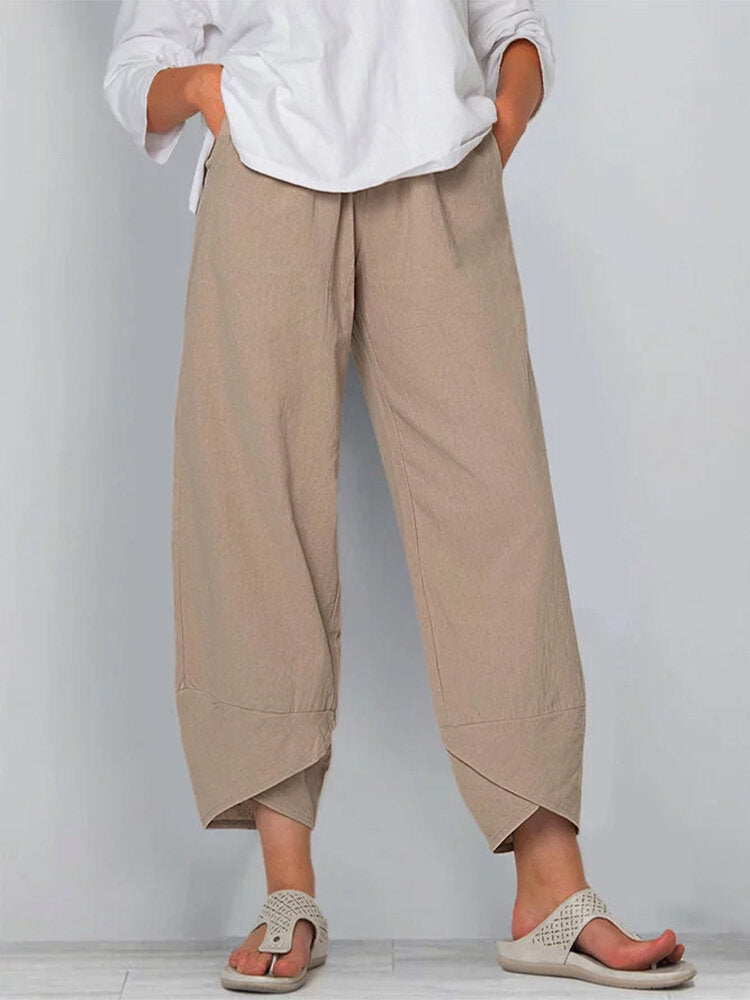 Relaxed Cotton Linen Pants