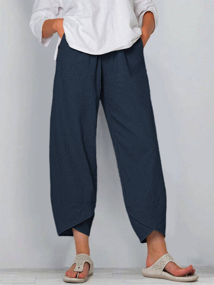 Relaxed Cotton Linen Pants