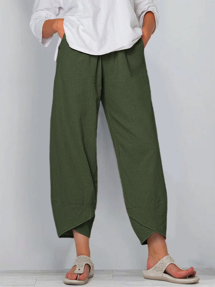 Relaxed Cotton Linen Pants