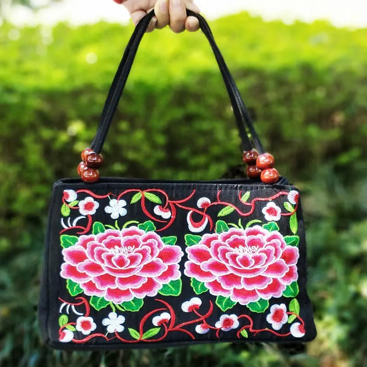 Delia™ Floral Embroidered Handbag