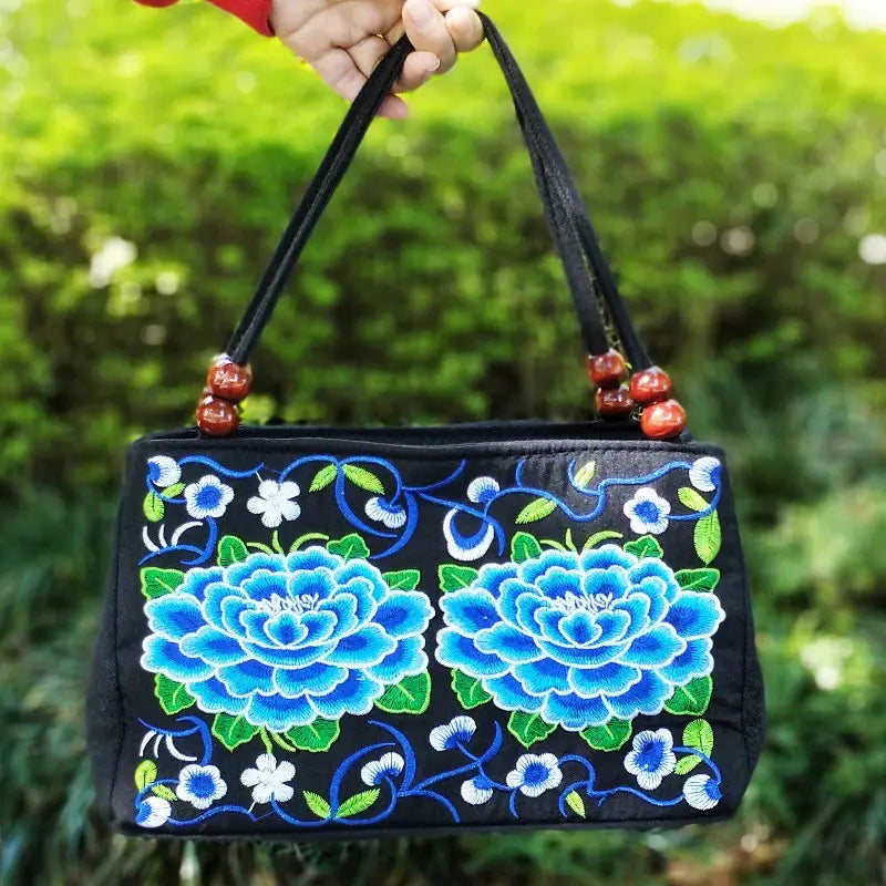 Delia™ Floral Embroidered Handbag