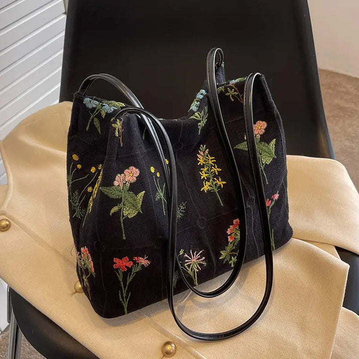 Bella™ Floral Embroidered Tote Bag