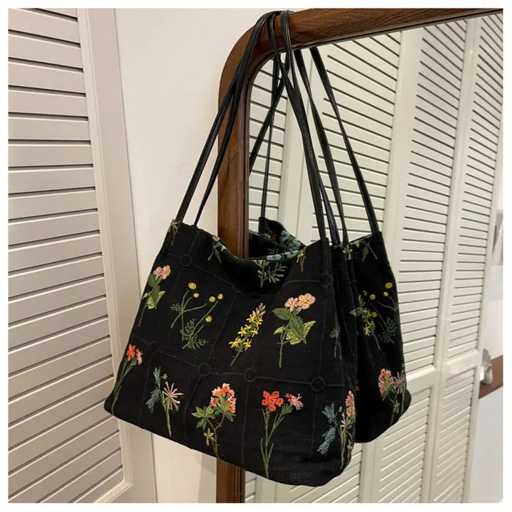 Bella™ Floral Embroidered Tote Bag