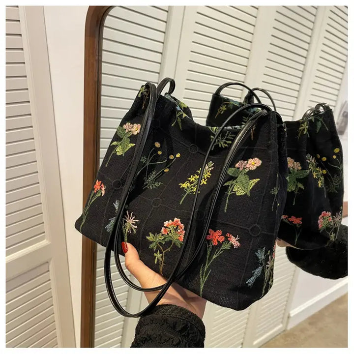 Bella™ Floral Embroidered Tote Bag