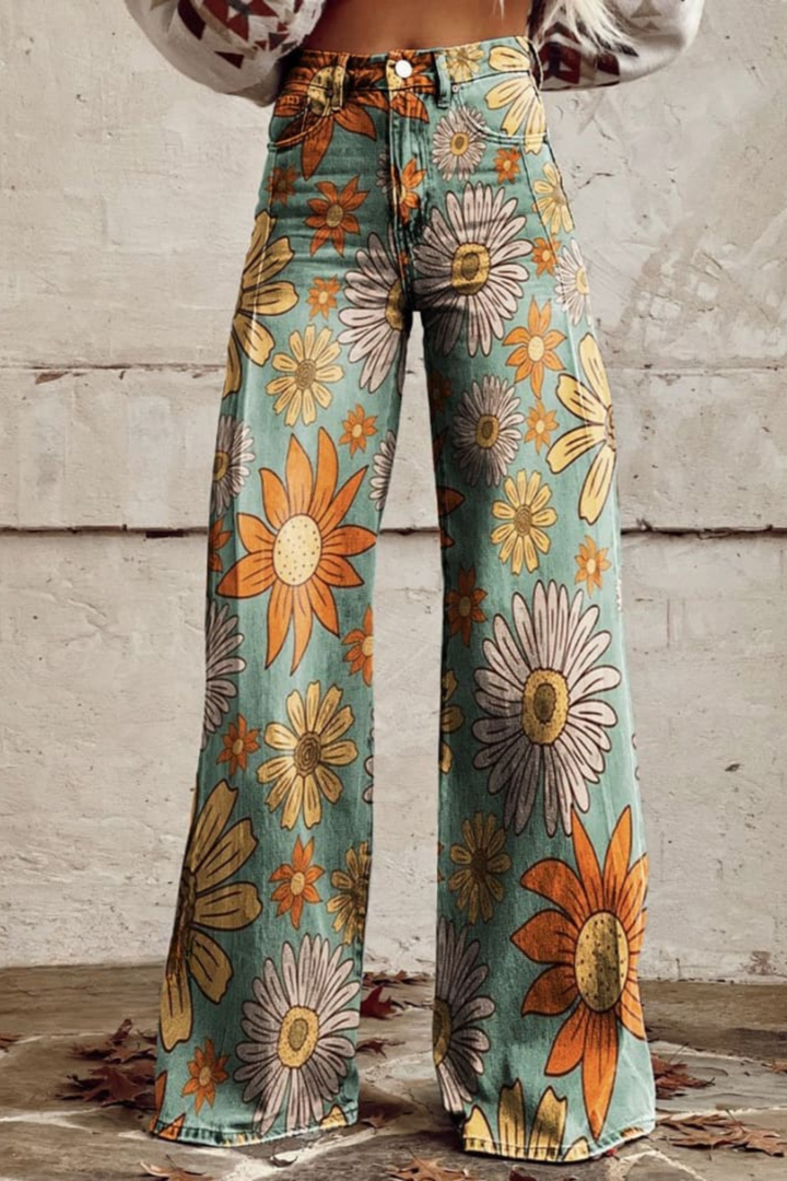 Whimsical Blooms Stylish Pants