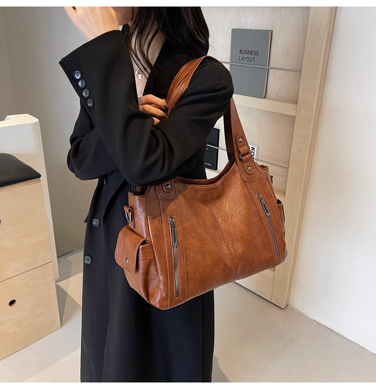 Classic Leather Tote Bag