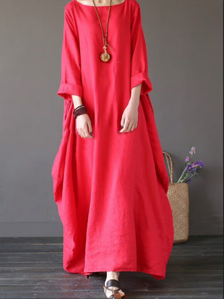 Soft Flowing Cotton Maxi Dress