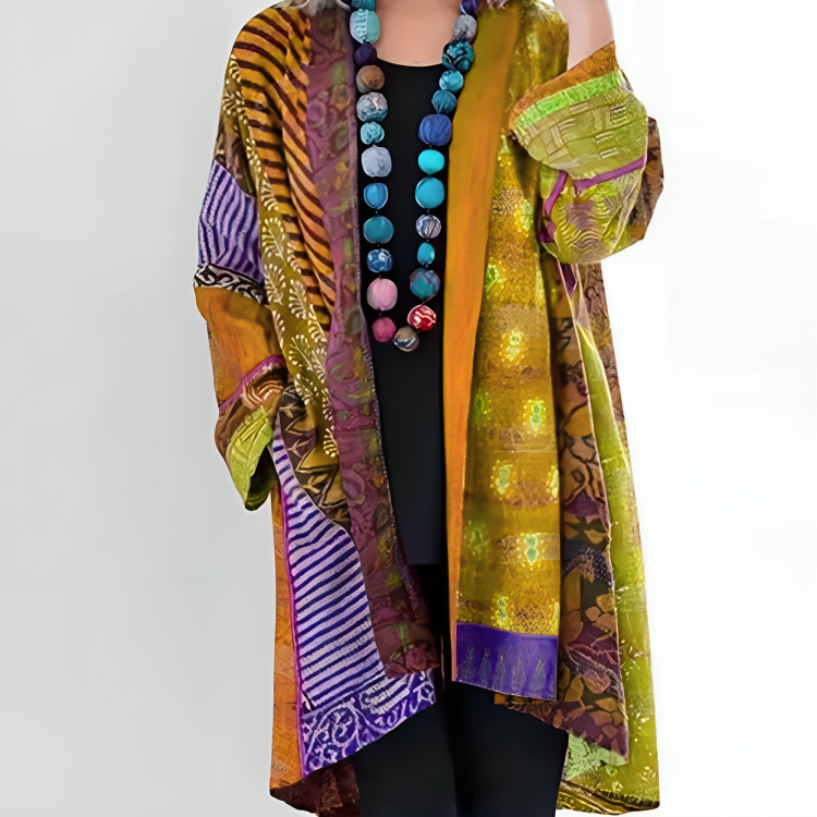 Emilia™ | Vibrant Drape Cardigan