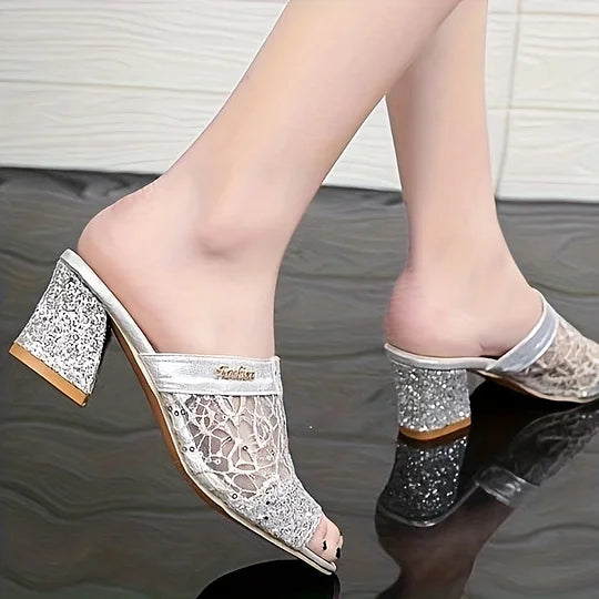 Kylie™ | Orthopedic Mesh Glitter Sandals