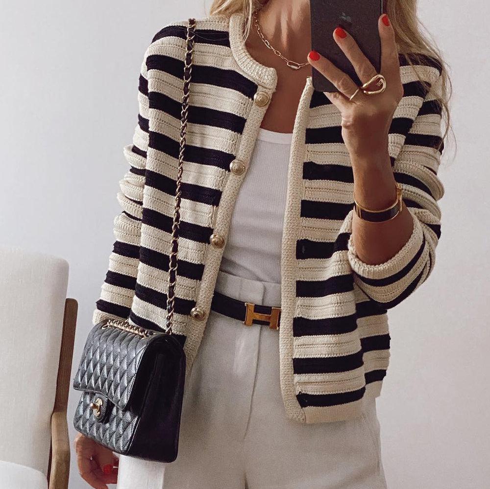 Classic Striped Cardigan