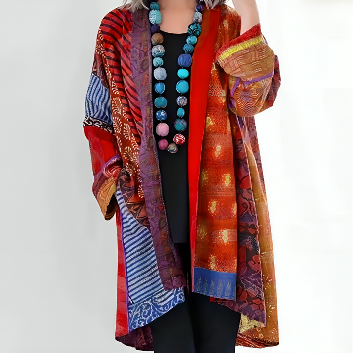 Emilia™ | Vibrant Drape Cardigan