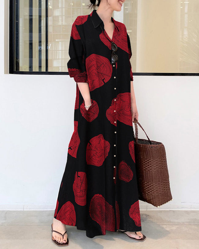 Sophia Maxi Dress_Red