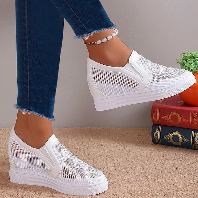 Bernice™ | Crystal Mesh Sneakers