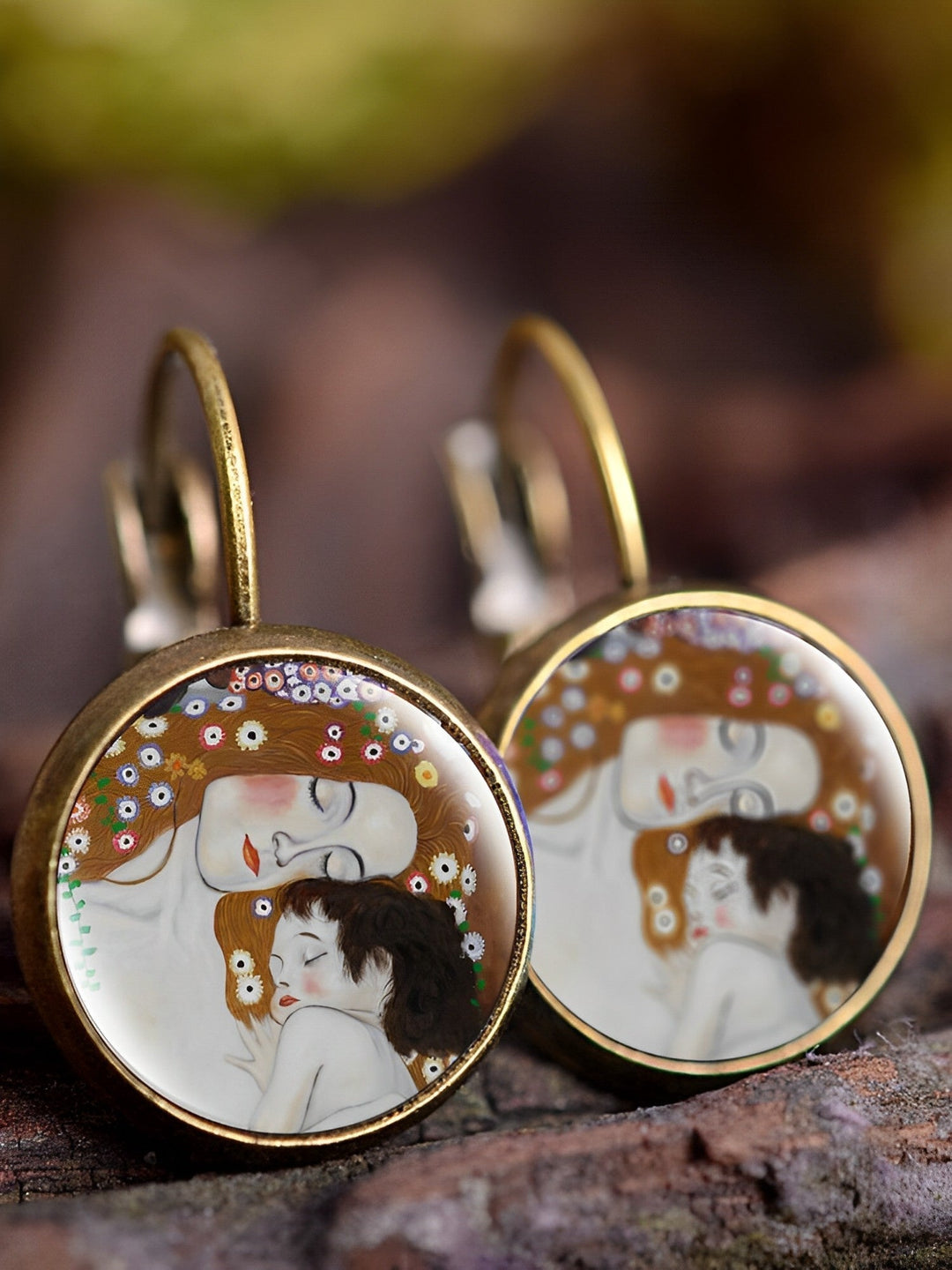 Vintage Oil Painting Earrings_004