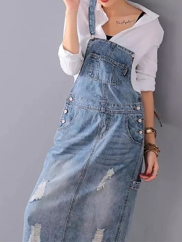 Heritage Denim Overall Dress005