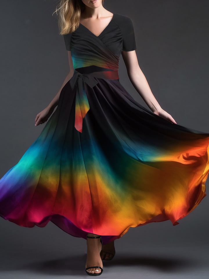 Evie | Rainbow Gradient Dress