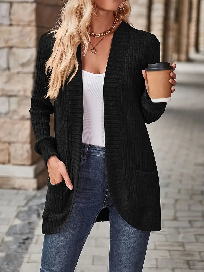 Divina™ | Open-Front Knit Cardigan