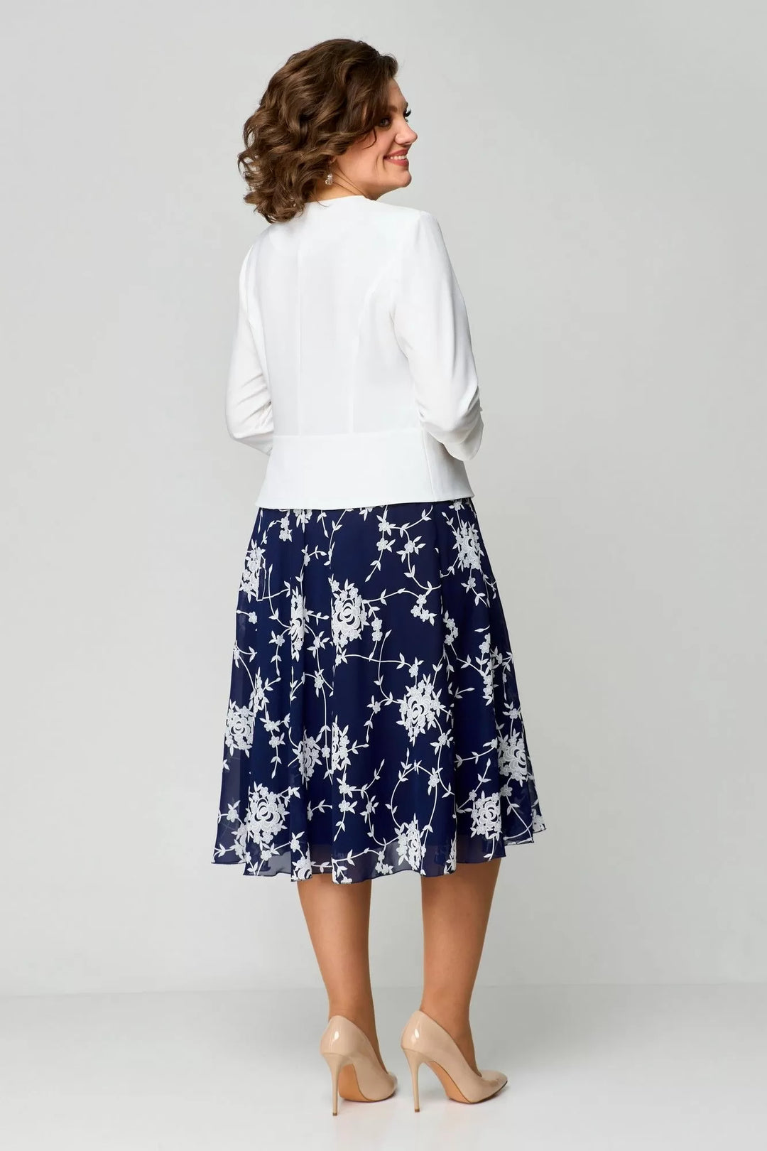 Kylie™ |  Blue-White Fresh Dress