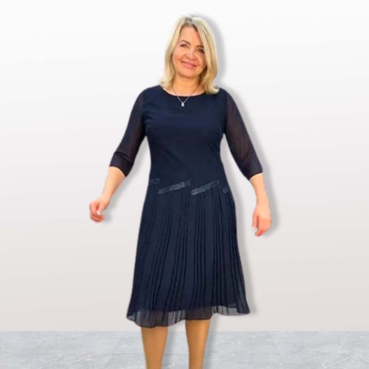 Olivia™ | Graceful Pleated Dress