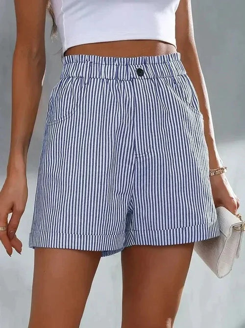 Timeless Striped Shorts_001