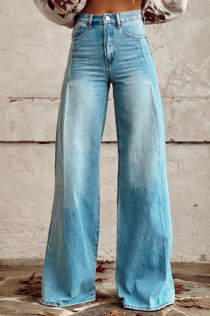 Fashionable Wide Cut Denim