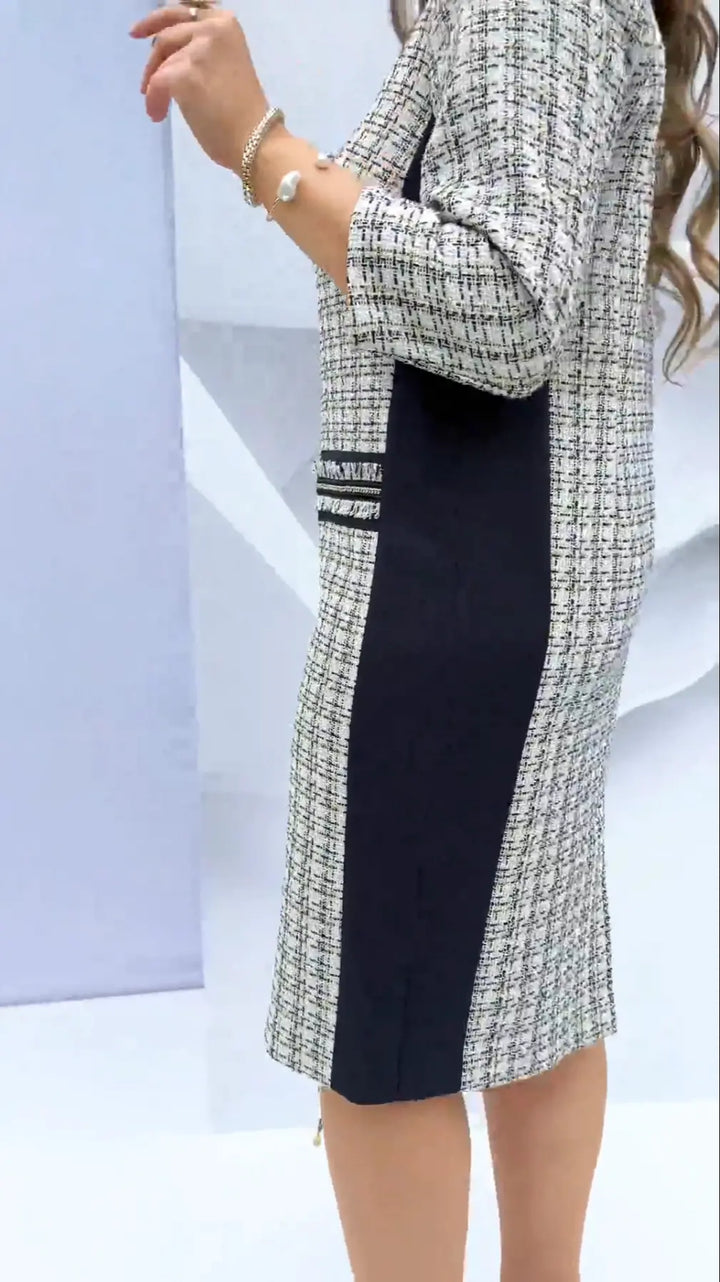 Chantal™ | Sophisticated Tweed Dress
