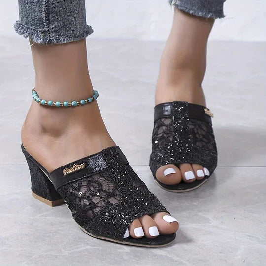 Kylie™ | Orthopedic Mesh Glitter Sandals