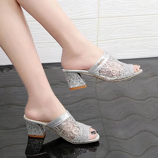 Kylie™ | Orthopedic Mesh Glitter Sandals
