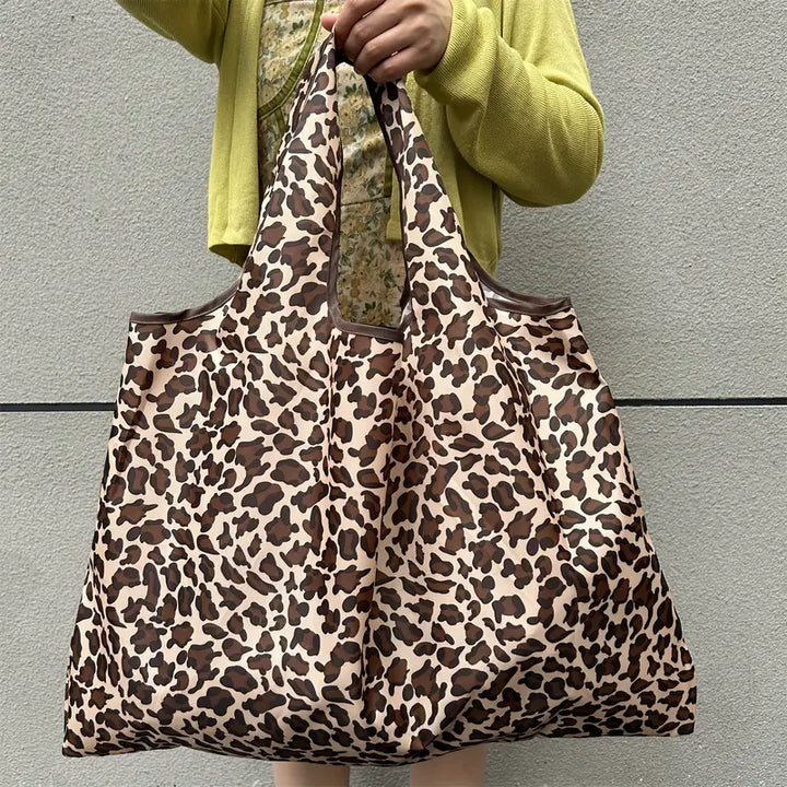 Leopard Print Reusable Tote Bag