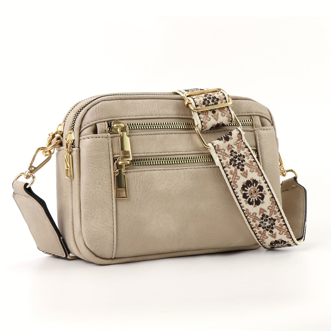 Trendy Leather Crossbody Bag