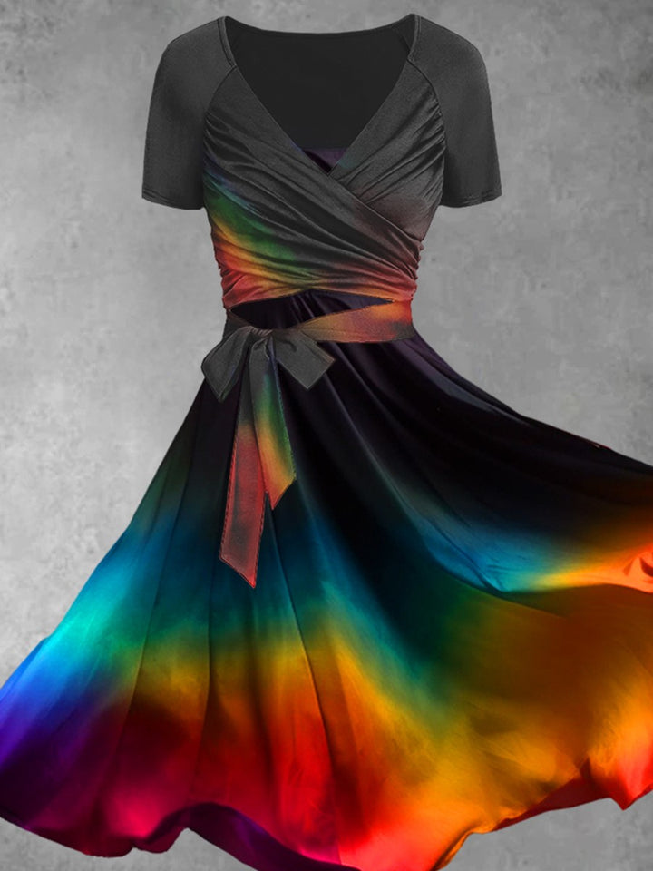 Evie | Rainbow Gradient Dress