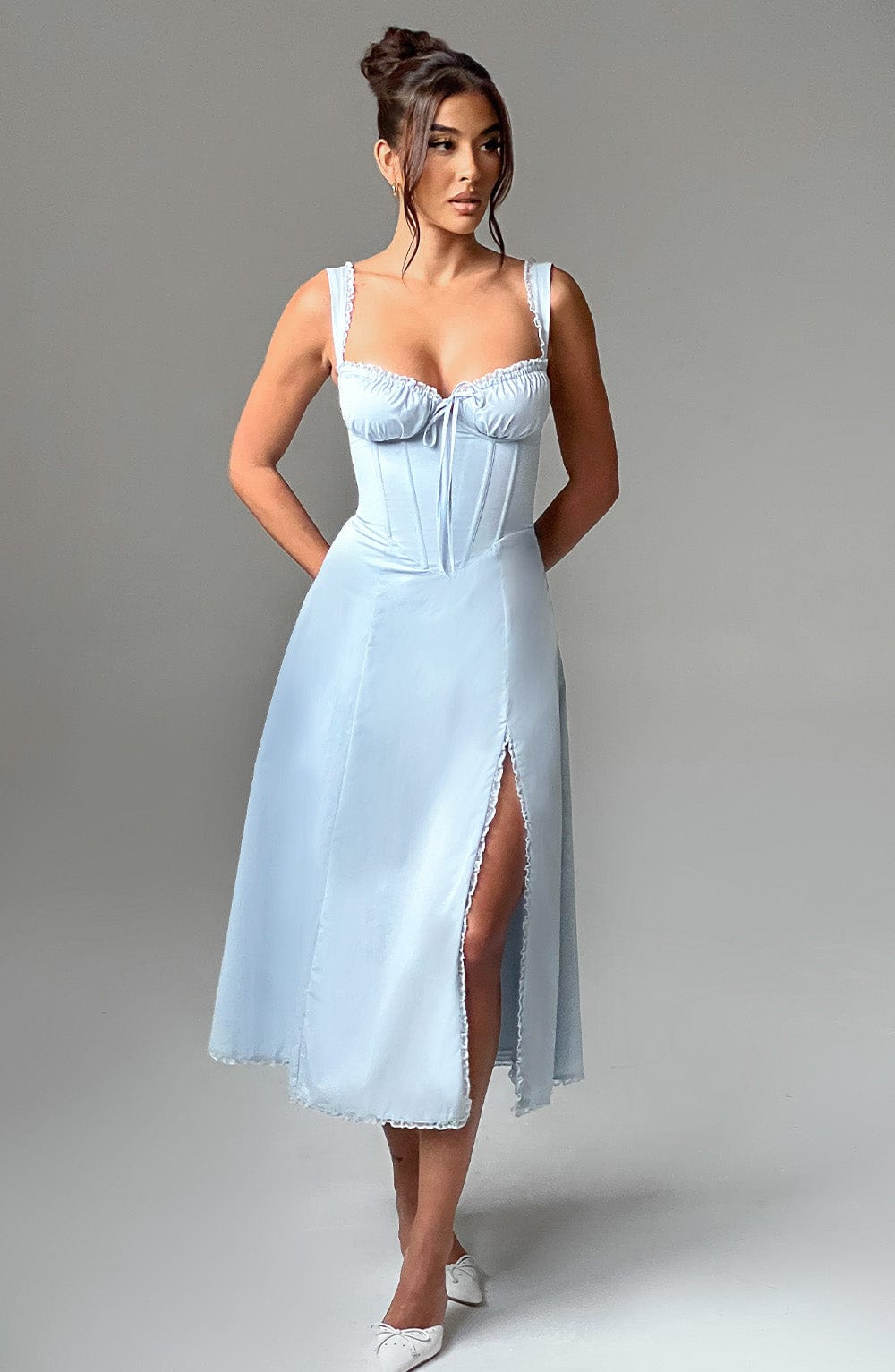 Azure Breeze Corset Midi Dress_008