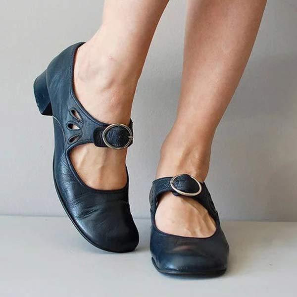 Sophie vintage leather sandals_Black