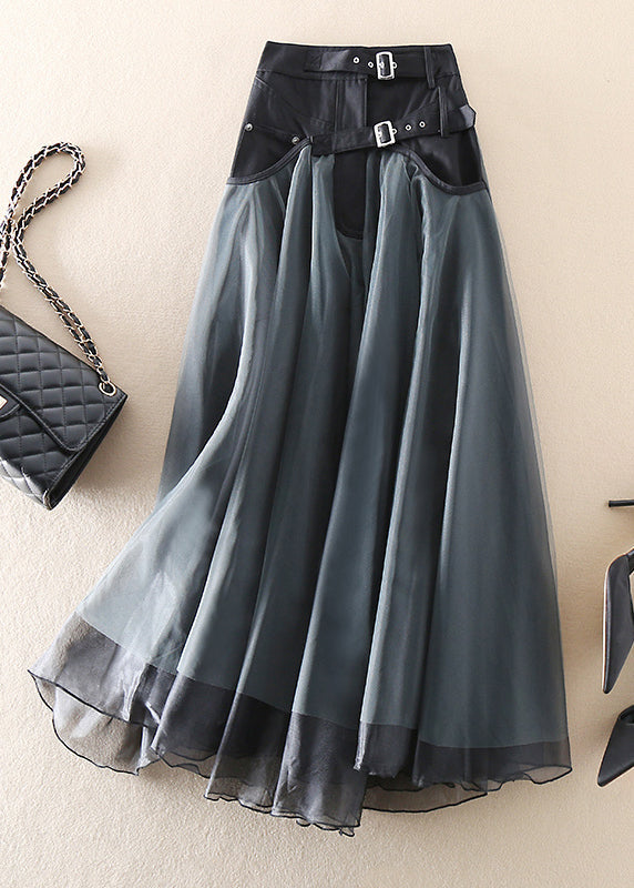 French  Patchwork Tulle Skirt