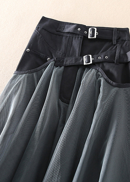 French  Patchwork Tulle Skirt