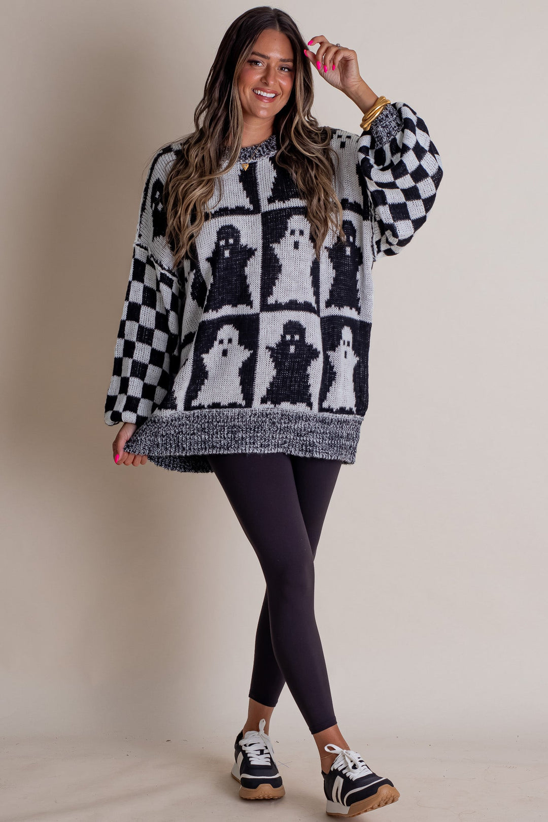 Monochrome Mischief Sweater