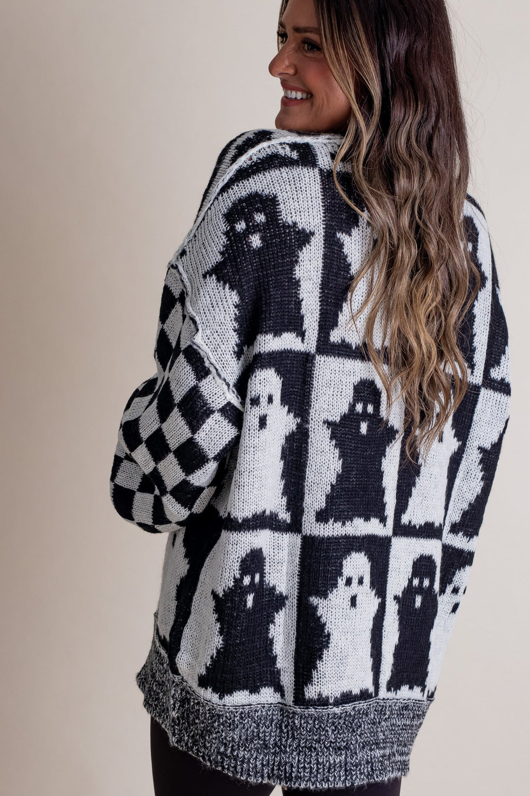 Monochrome Mischief Sweater