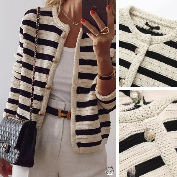 Classic Striped Cardigan_09