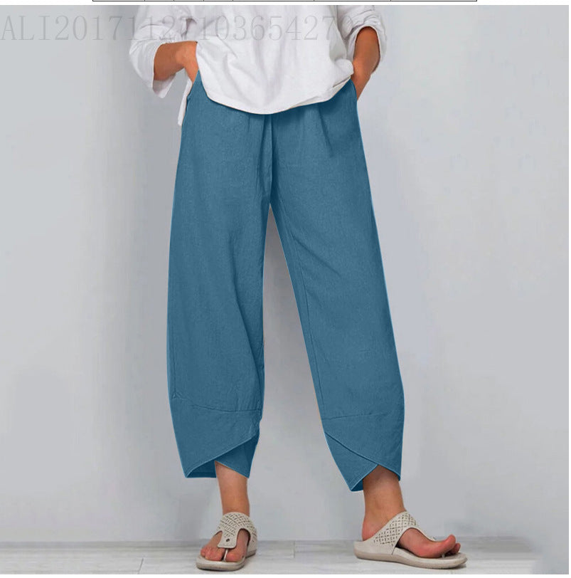 Relaxed Cotton Linen Pants