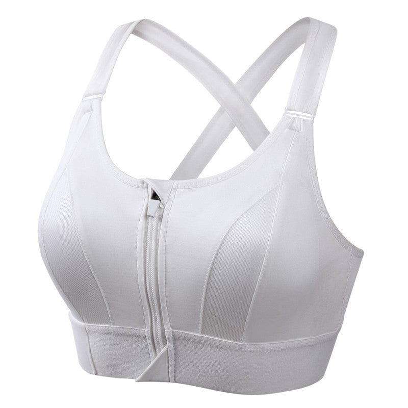 Eleanor – Comfortable Sports Bra_White