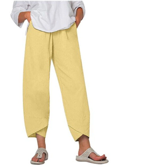 Relaxed Cotton Linen Pants