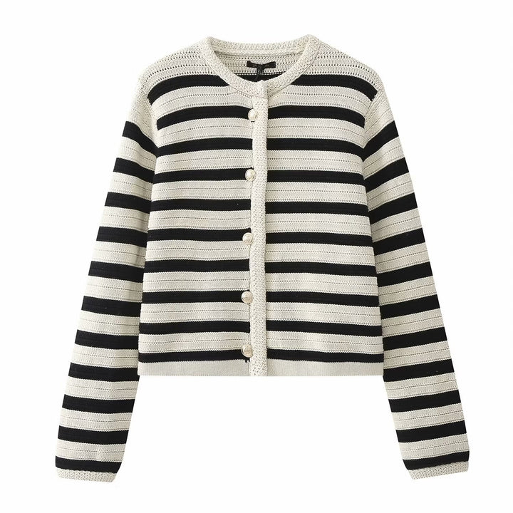 Classic Striped Cardigan_07