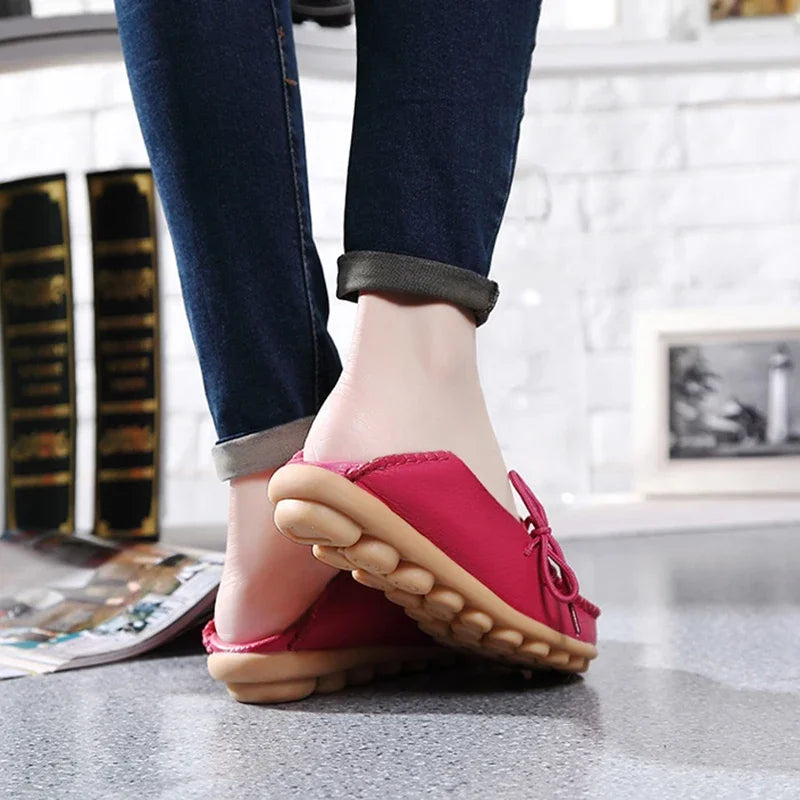 Soft Orthopedic Leather Moccasins