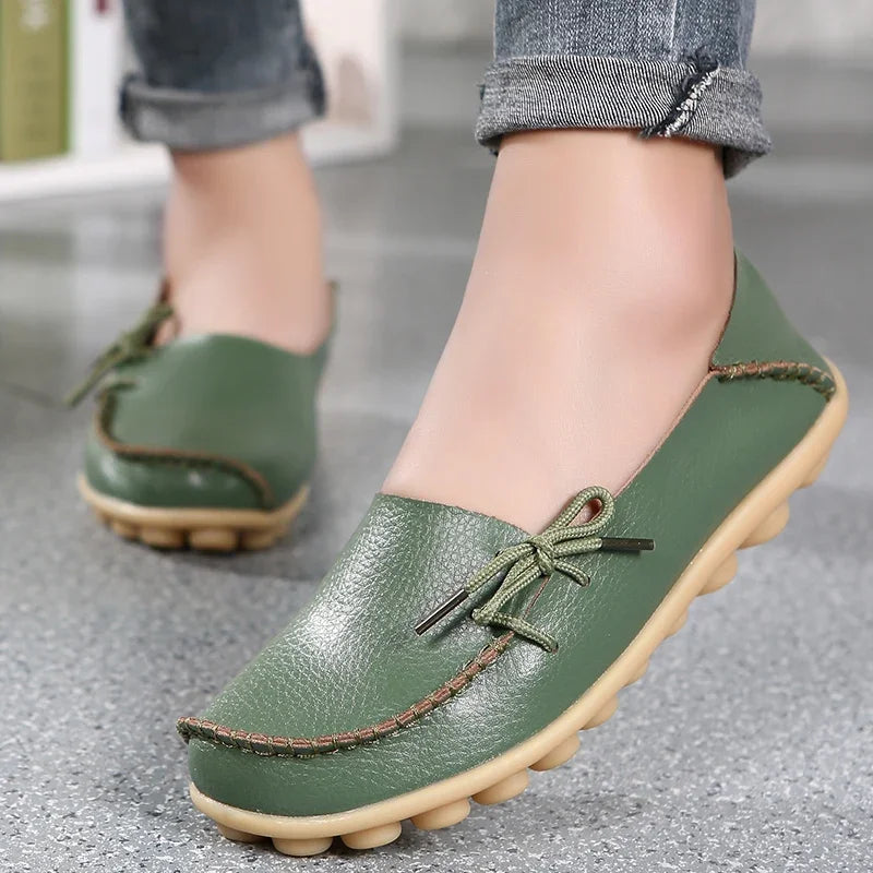 Soft Orthopedic Leather Moccasins