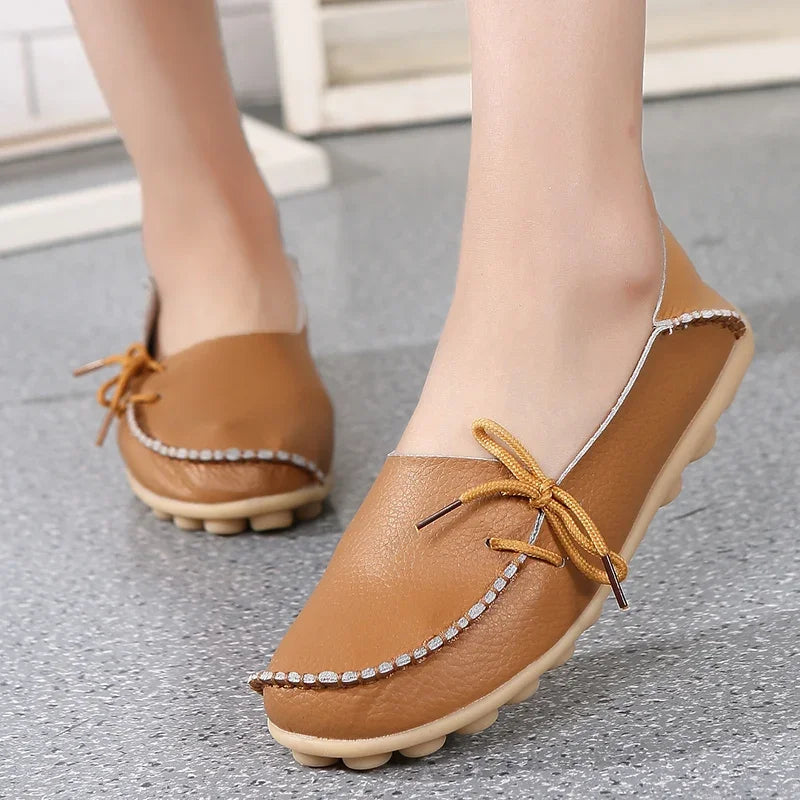 Soft Orthopedic Leather Moccasins