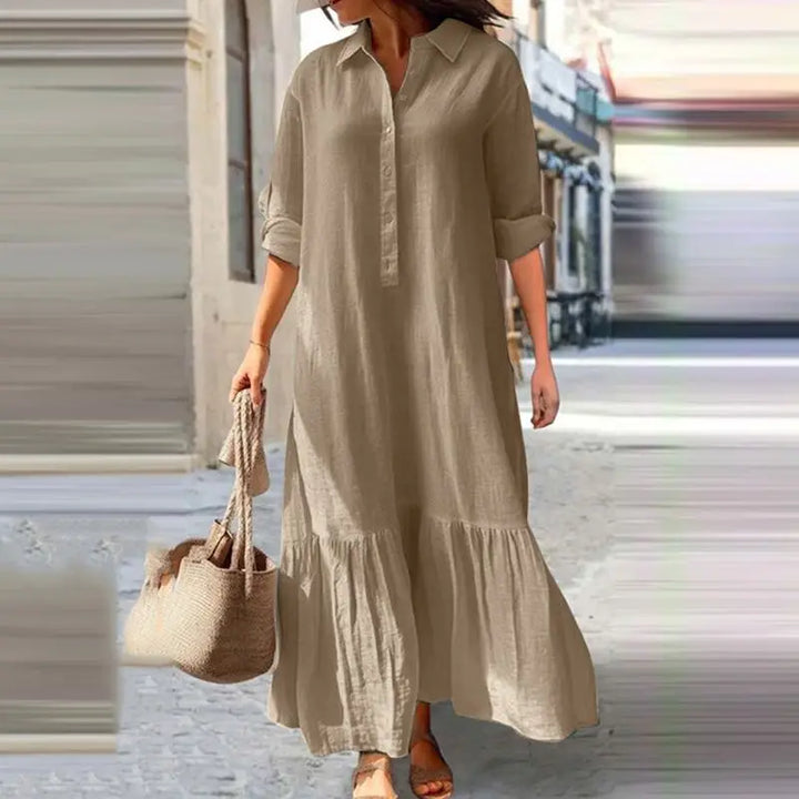 Joany | Buttoned Maxi Dress